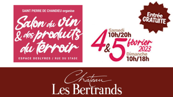 Salon du vin et des produits du terroir de Saint Pierre de chandieu les 04 et 05 fevrier 2023