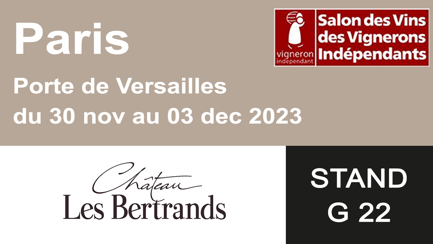 SALON DES VIGNERONS INDEPENDANTS DE PARIS PORTE DE VERSAILLES DU 30 novembre au 03 decembre 2023