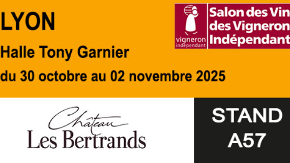 SALON DES VIGNERONS INDEPENDANTS DE LYON DU 30 octobre au 02 NOVEMBRE 2025